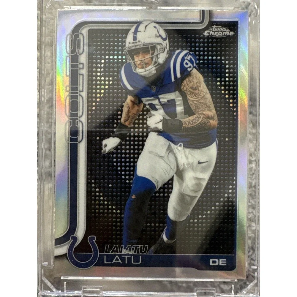 2025 Topps Chrome Laiatu Latu Indianapolis Colts #128 Scoreboard Refractor